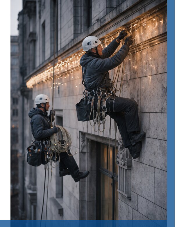 Монтаж новогодней иллюминации в Вичуге от 8635 р. | ВЫСОТНИК-Вчг