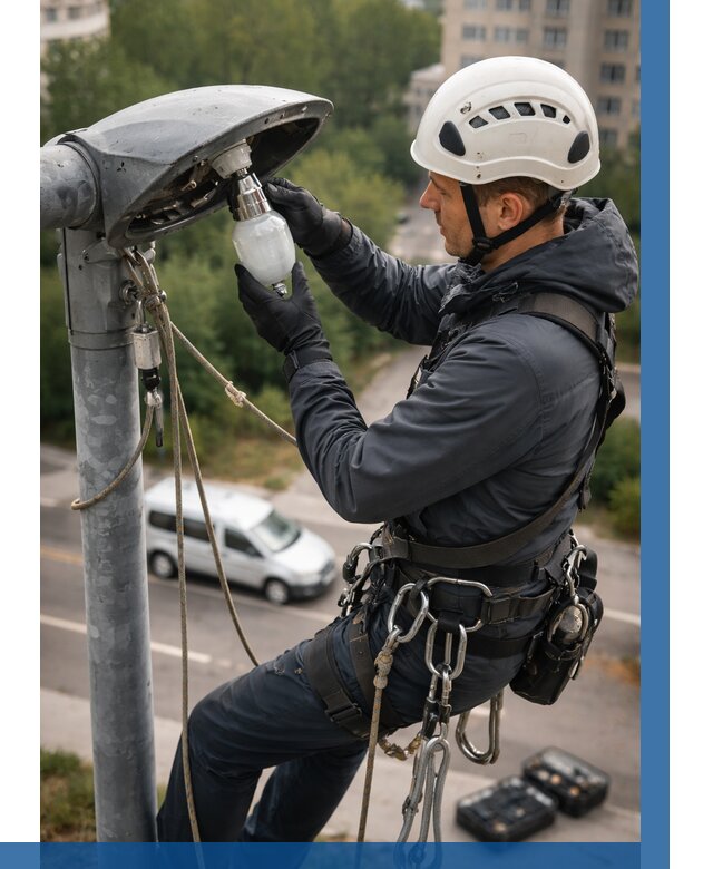 Замена ламп на высоте в Вичуге от 2540 р. | ВЫСОТНИК-Вчг