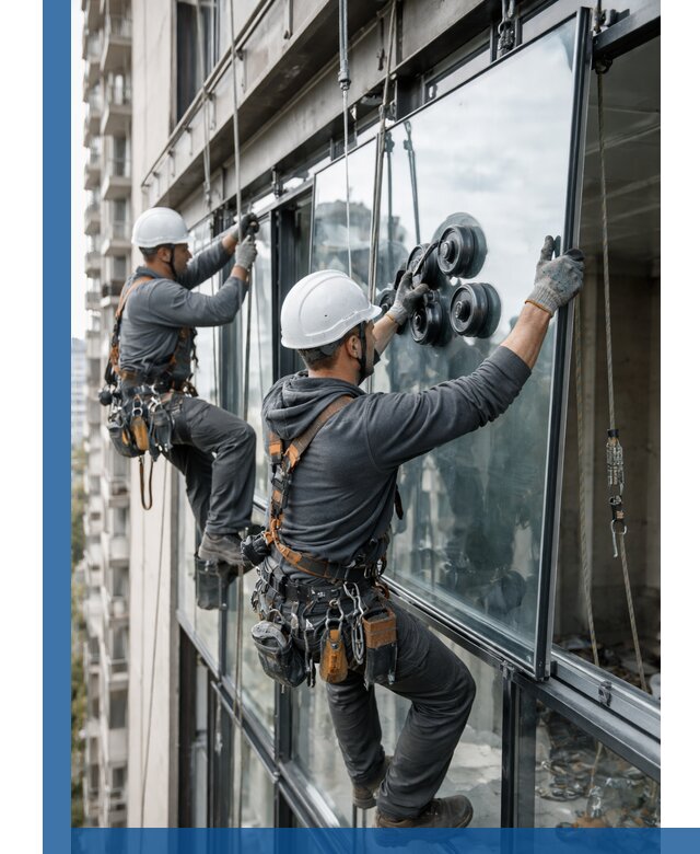 Витражное остекление фасадов и лоджий в Вичуге под ключ