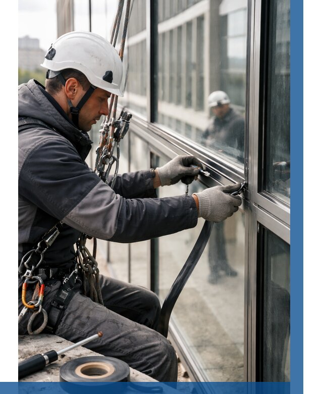 Ремонт витражных конструкций в Вичуге от 3556 р. | ВЫСОТНИК-Вчг