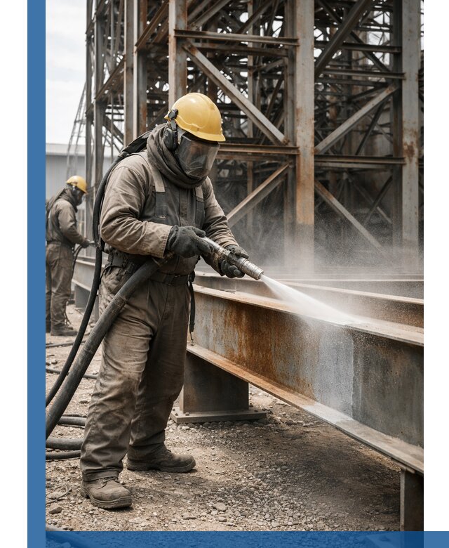 Пескоструйная очистка металлоконструкций в Вичуге промышленная