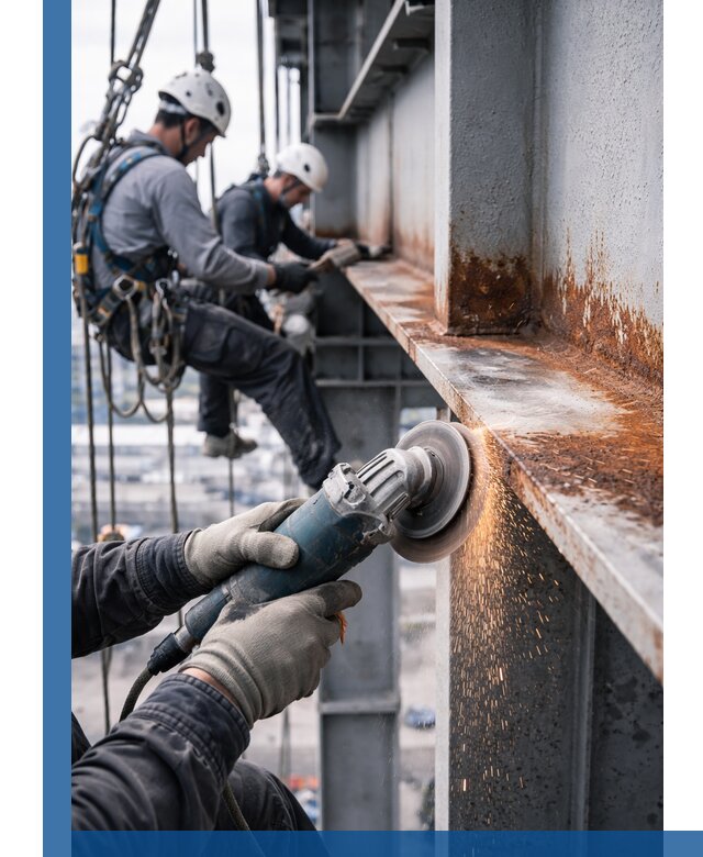 Зачистка металла от ржавчины и подготовка поверхностей в Вичуге