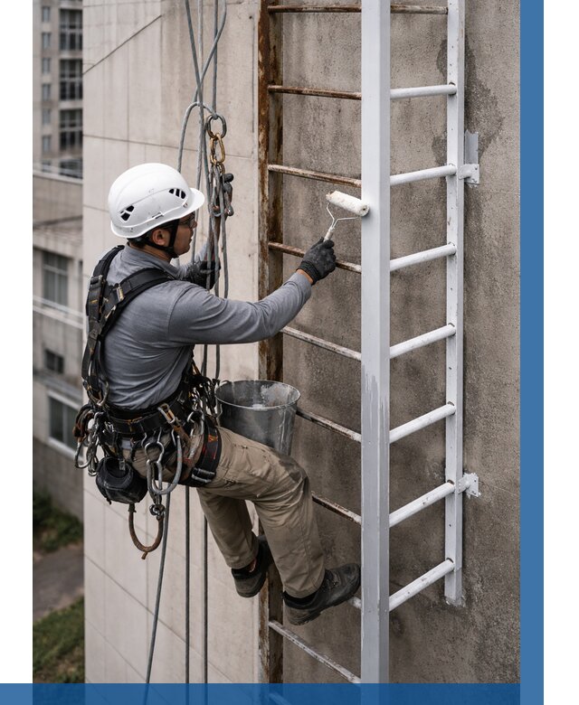 Покраска пожарных лестниц в Вичуге от 4572 р. | ВЫСОТНИК-Вчг