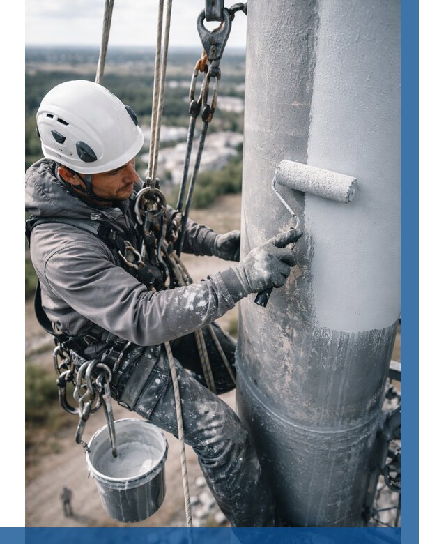 Покраска мачт связи под ключ в Вичуге от 864 р. | ВЫСОТНИК-Вчг