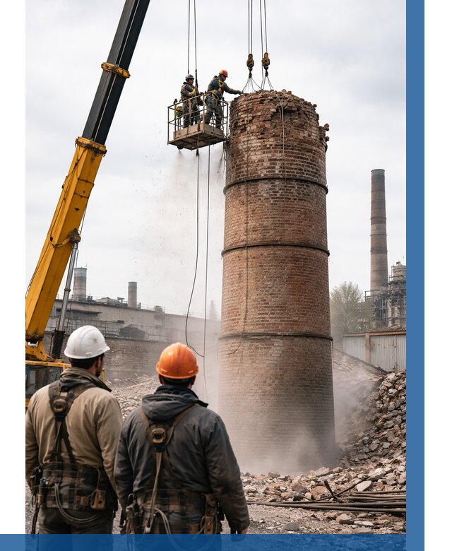 Демонтаж дымовой трубы в Вичуге от 91431 р. | ВЫСОТНИК-Вчг, смета