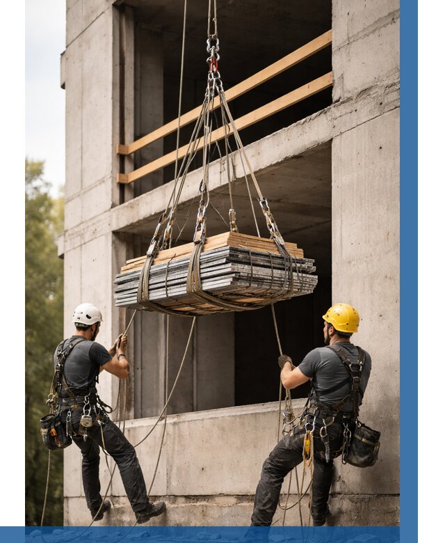 Подъем материала на этаж веревками в Вичуге от 1524 р. | ВЫСОТНИК-Вчг