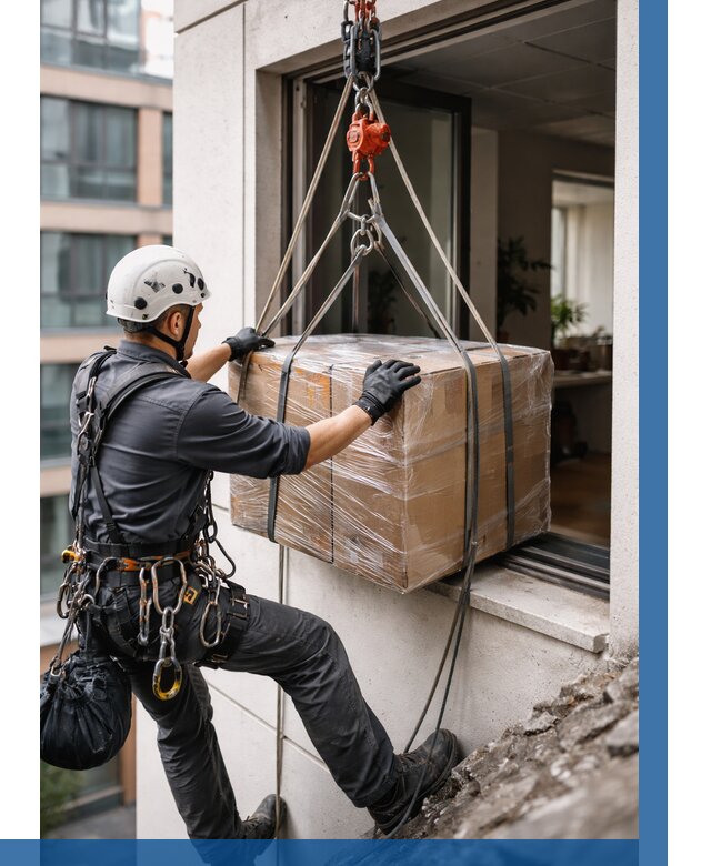 Подъем груза через окно в Вичуге от 4572 р. | ВЫСОТНИК-Вчг