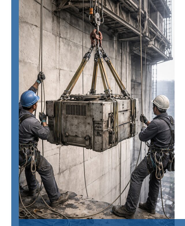 Такелажные работы на высоте, подъем и монтаж грузов в Вичуге