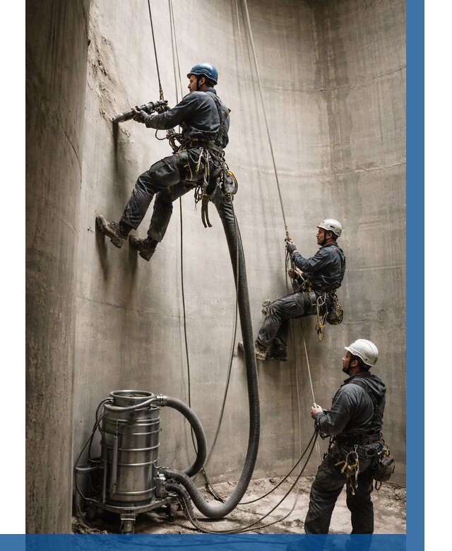 Зачистка силосов в Вичуге от 4572 р. Договор и смета ВЫСОТНИК-Вчг