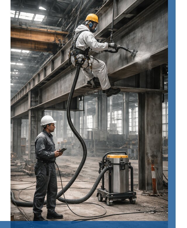 Обеспыливание конструкций в цехе в Вичуге от 4267 р. | ВЫСОТНИК-Вчг