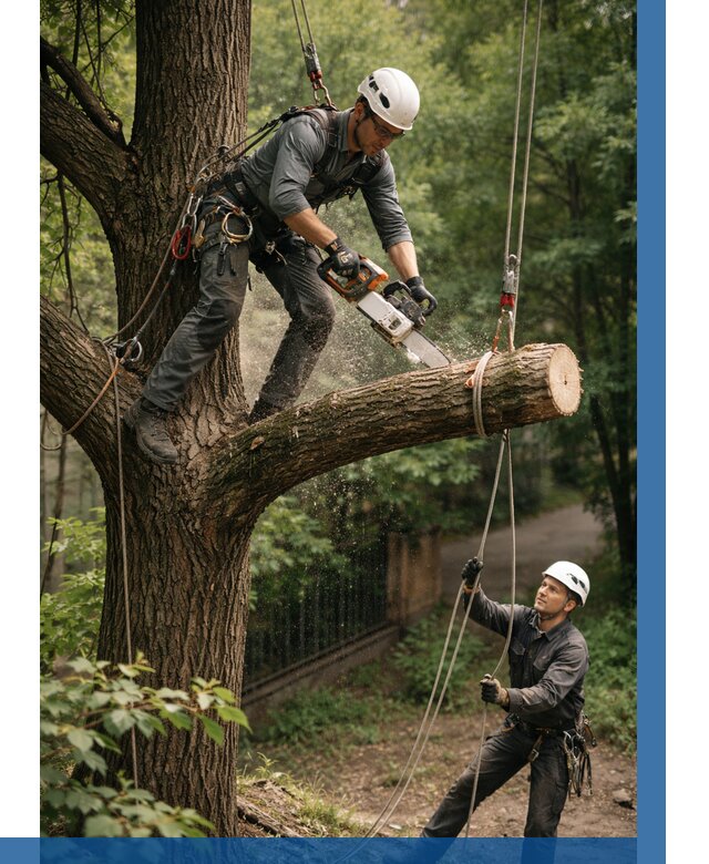 Спил деревьев альпинистами в Вичуге от 8127 р. | ВЫСОТНИК-Вчг