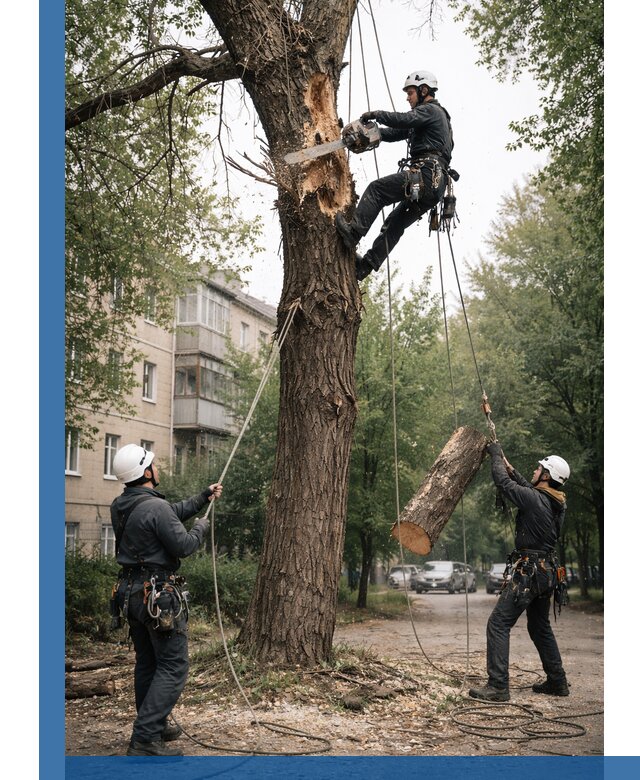 Срочное удаление аварийных деревьев в Вичуге с гарантией безопасности