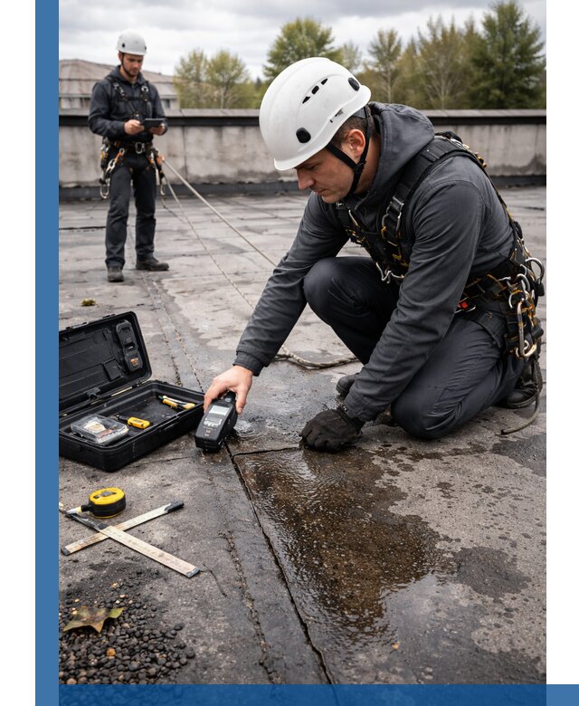 Обследование кровли на протечки и выявление дефектов в Вичуге