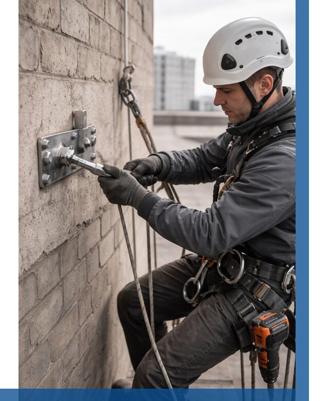 Установка анкерных точек в Вичуге от 3556 р. | ВЫСОТНИК-Вчг