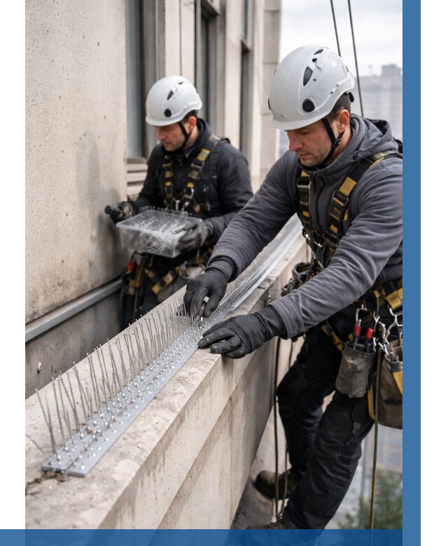 Установка шипов от птиц в Вичуге от 864 р. | ВЫСОТНИК-Вчг