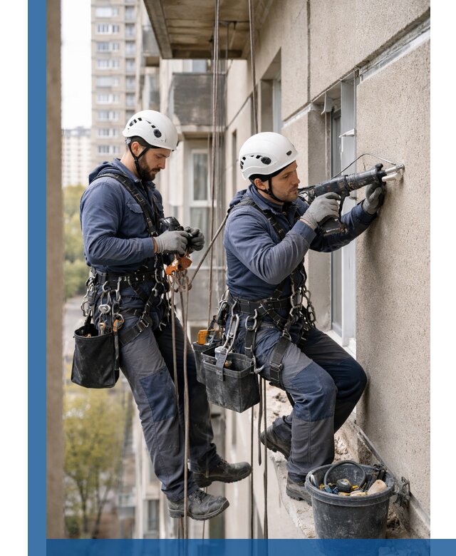 Промышленные альпинисты высотные работы и монтаж в Вичуге